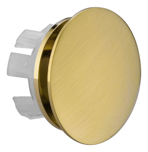 Tapa De Desagüe De Latón Macizo Para Lavabo Dorado