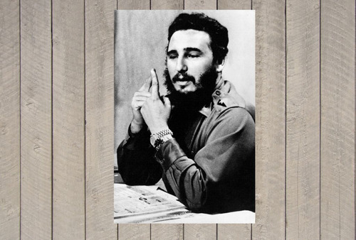 Vinilo Decorativo 20x30cm Fidel Castro Revolucion M4