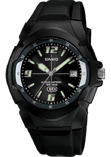 Reloj Casio Mw600 Plata Fechador Sumergible 100 M