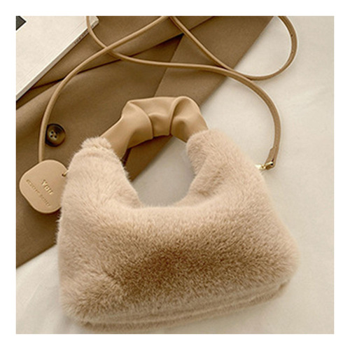 / Bolso De Mano De Felpa Suave For Mujer, Bandolera, Moda