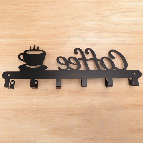 Suporte De Caneca De Café Montado Na Parede, Placa De Decora