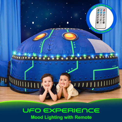 Inflatable Tent W&o Glowing Ufo Aerodome W/ Led Lights Kids