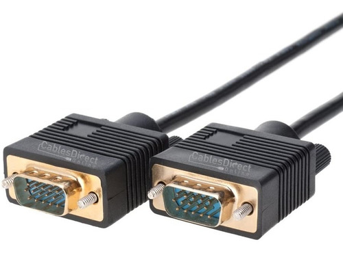 Imagen 2 de 2 de Cable Svga Super Vga, Macho A Macho, 3 Pies 10 Metros
