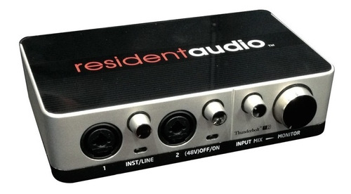 Resident Audio T2 Interfase De Audio Thunderbolt 2 In 2 Out / Ideal Macbook / Digisolutions