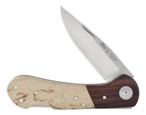 Navaja Coyote De Bloqueo 045 Acero Inoxidable Dureza An58 Color Beige