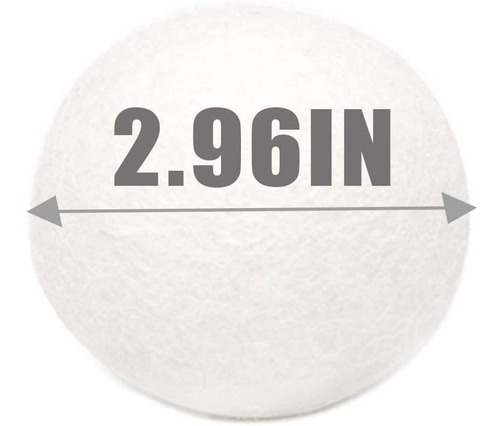 Imagen 3 de 9 de Set De 4 Bolas Xl De Secadora Lana Primera Calidad Orgánico