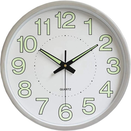 Reloj De Pared,30 Cm Grande Moderno Luminoso Reloj De Pared