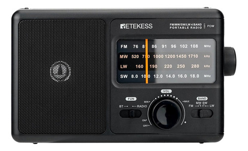 Retekess Tr626 Am Fm Sw Lw Radio Portátil Para Personas Mayo