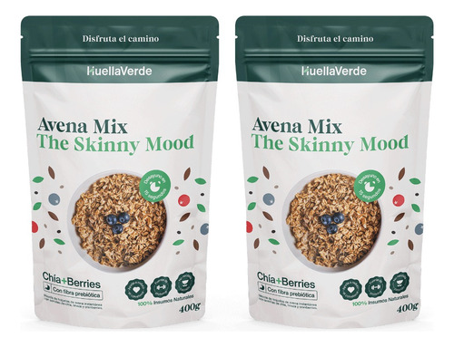 Pack 02 Avenas Skinny Mood 400 Gr