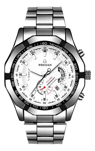 Reloj Para Hombre Con Correa De Acero Luminoso Impermeable
