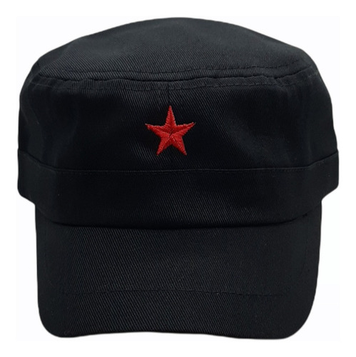 Gorra Che Militar Estrella Bordada Algodón Visera Corta Gaba