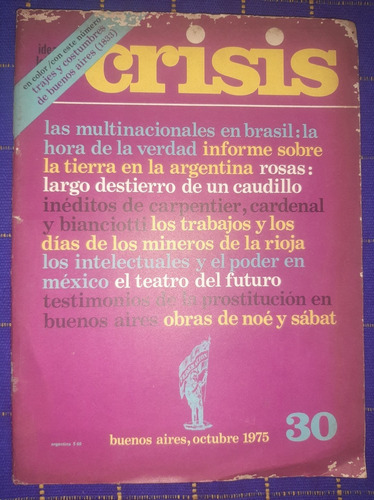 Revista  Crisis Año 1975