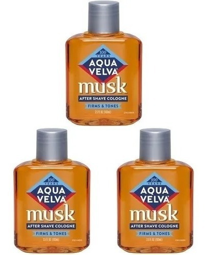 Aqua Velva Musk After Shave 3 Pack 103 Ml C/u