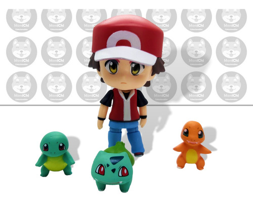 Pokemon 425 Charmander Bulbasaur Squirtle Nendoroid Figura (Usado)
