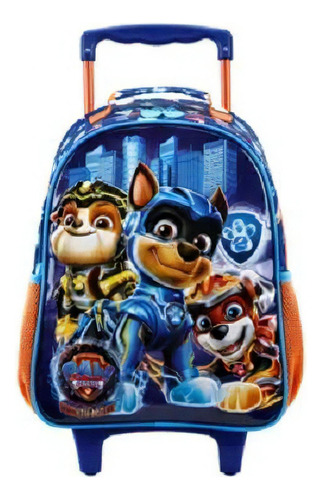 Mochila Infantil Patrulha Canina Xeryus 27x35x14cm Azul