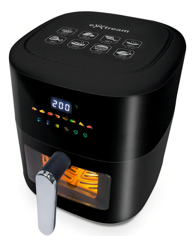 Air Fryer Fritadeira Elétrica Extream 4,5l Preto 127v