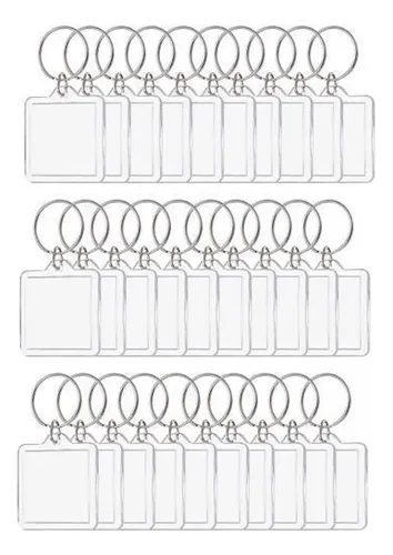comprar F 2 Chaveiros Acrílicos Com Foto 30x, Chaveiro Com Pingente