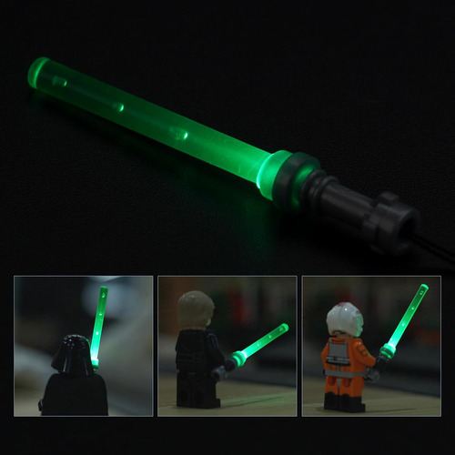 Loze De Sables De Luz Para Lego- 2 Colores Azul, Verde, Alim