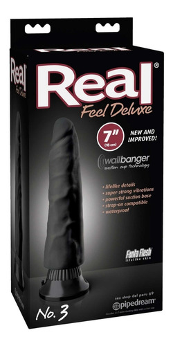 Vibrador Real Feel Deluxe Sexshop Consolador Protesis Dildos Color Negro