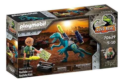 Playmobil Deinonychus Pronto Para Batalha - Dino Rise 70629 Quantidade de peças 19