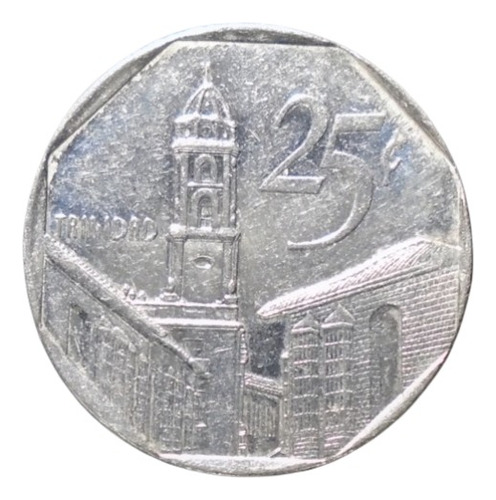 Cuba 25 Centavos Años: 1994-2018 X Pieza Cu#01 (Usado)