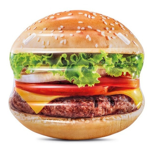 Colchoneta Inflable Hamburguesa Intex, Acuarela