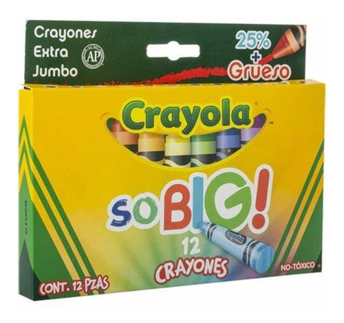 Crayola 12 Crayones Extra Jumbo So Big