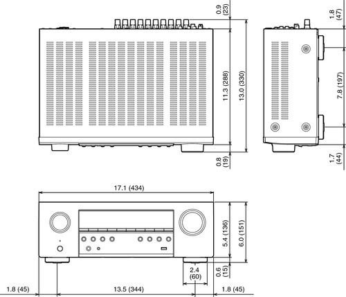 Receptor Audio Y Video 5.2 Canales Denon Avr-s570bt 8k