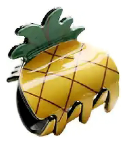 Set X5 Hebilla Broche De Pelo Frutas Acrilico 4x3,8cm