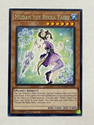 Mudan The Rikka Fairy Rara Yugioh