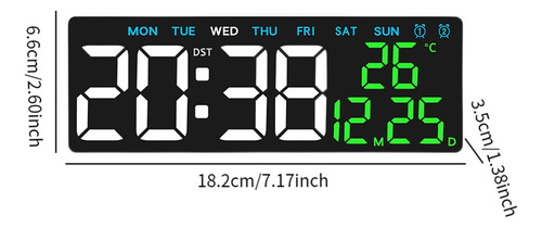 Reloj Despertador Digital Multiusos Concha Blanca