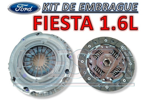 Embrague Clutch Ford Fiesta 1.6 Año 2004-2012 Disco Y Plato 