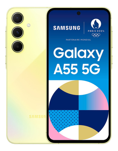 Samsung Galaxy A55 5g (256x8) Amarillo 6 Cuotas Sin Interes