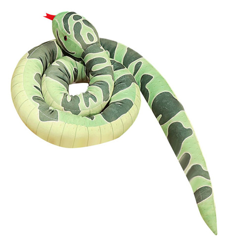 Juguete Realista De Peluche De Serpiente , 1,9 M Verde