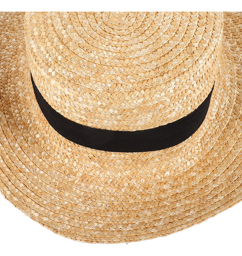 Sombrero De Playa Tejido En Paja Para Mujer, De Ala Ancha, D