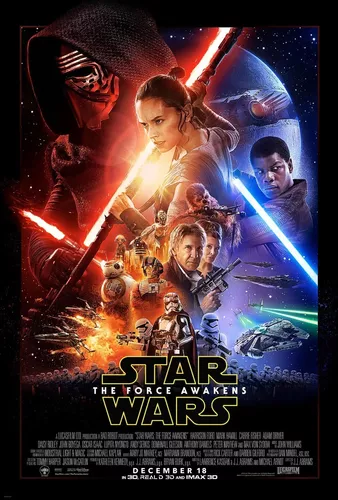Posters Cine Star Wars The Force Awakens Peliculas 120x80 Cm