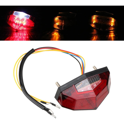 12v Led Motocicleta Freno Cola Señal De Indicatoren