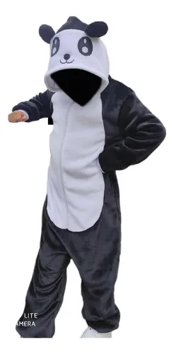 comprar Pijama Térmica Enterizo Tela Peluche Oso Panda Adulto