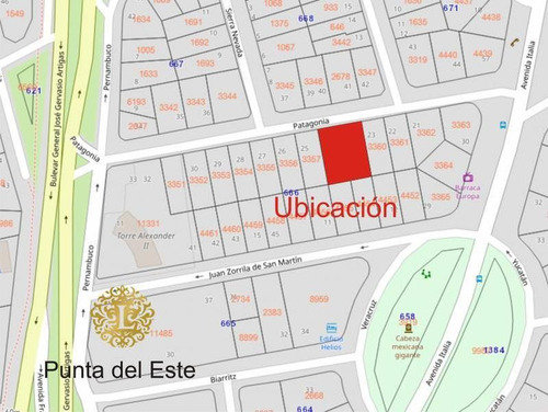 Imagen 2 de 3 de Oportunidad Terreno Punta De Este P/inversores - 1200 M2