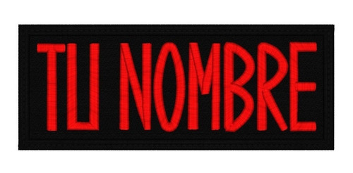 Parche Nombres Bordado Personalizado Letras, Grande 28x8cm