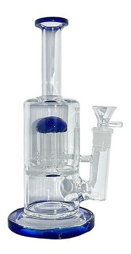 Bong Pyrex Artesano Dark Blue 22cm Altura Bolsita De Regalo