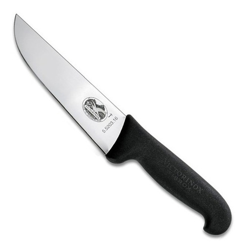 Cuchillo Carnicero Fibrox Color Negro. Hoja 16 Cm Victorinox