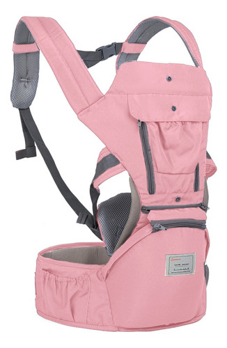 Bolso canguro ergonómico para mamá, color rosa, 12 posiciones, 3 en 1