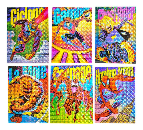 Pack 9 Prismas De Colección Marvel Pepsi Cards