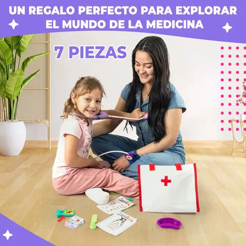 Set De Médico Infantil: ¡diviértete Cuidando A Tus Muñecos!