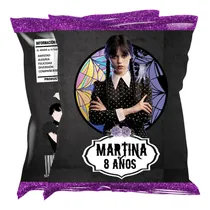 Comprar Bolsa Chip Bag Imprimible Merlina Con Textos Editables Pdf