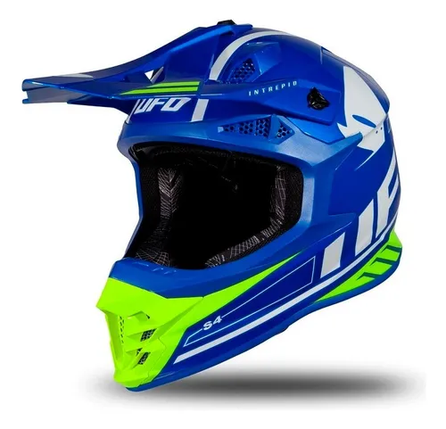 Casco motocross azul deals