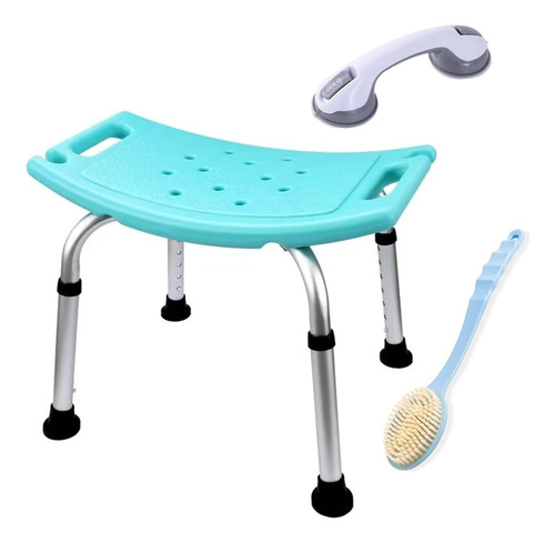 Silla De Seguridad Para Ducha De Bano Con Barra De Apoyo De