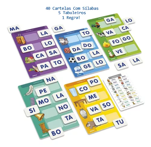 Jogo Educativo Bingo das Letras - Loja Grow