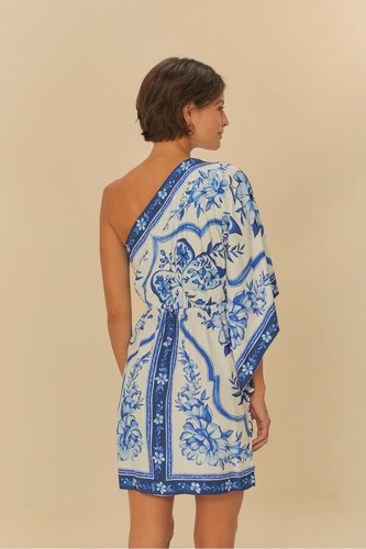 Vestido Farm Curto Ombro So Jardim De Porcelana